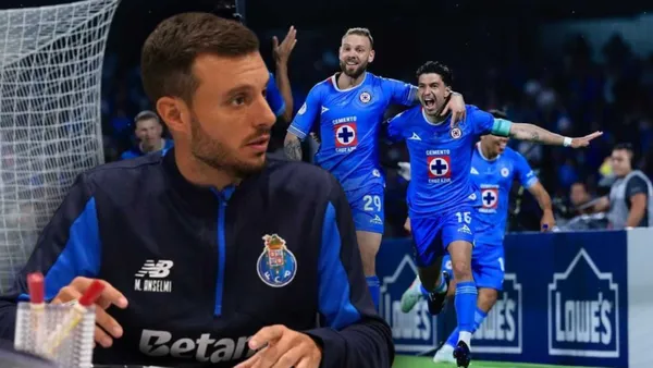 Martín Anselmi y jugadores de Cruz Azul