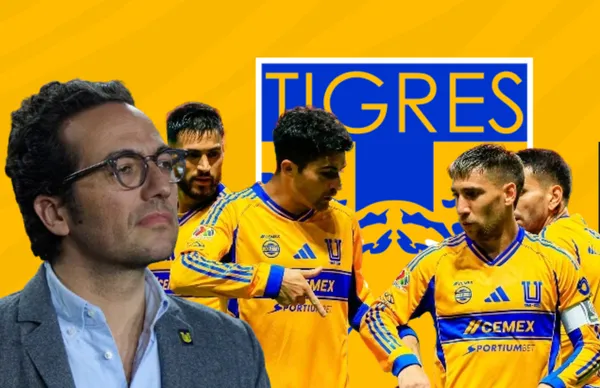 Mauricio Culebro y jugadores de Tigres/ Foto Stats Bomb.