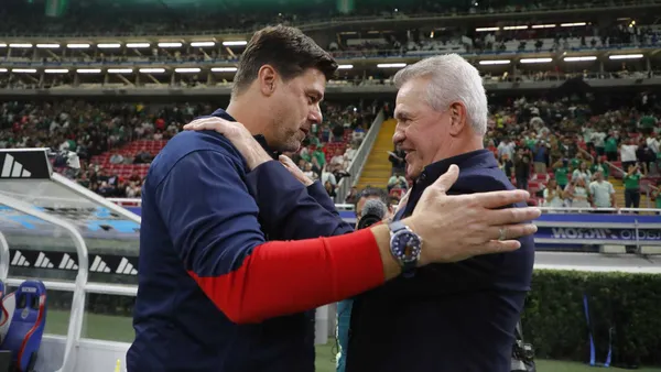 Mauricio Pochettino y Javier Aguirre