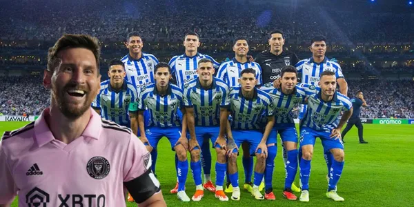 Messi detrás de la alineación de Rayados / FOTO Rayados oficial