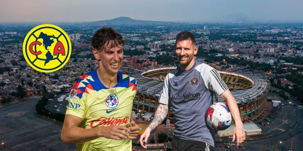 Messi e Igor en el Azteca