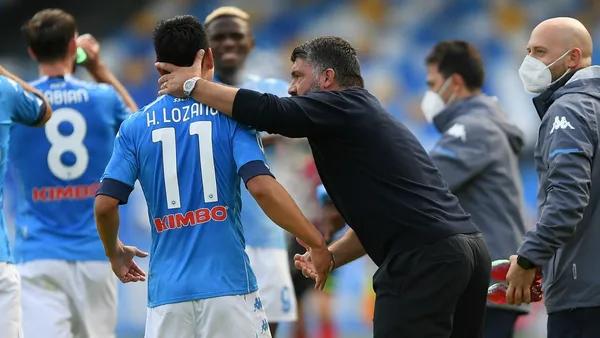 Mientras el lo menospreciaba, Hirving Lozano lesionado le salvó la chamba a Gennaro Gattuso. así recompensó al mexicano.