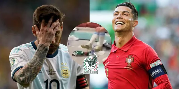Mientras Lionel Messi pisó la playera de México lo que hizo Cristiano con una de las playeras mexicanas
