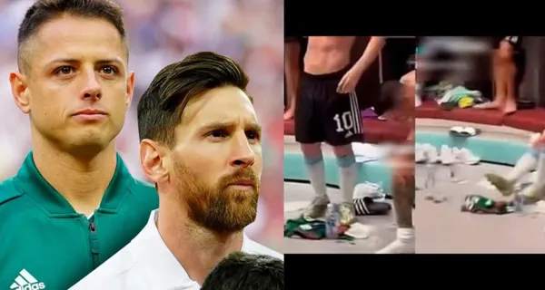 Mientras pisó la de Guardado, lo que hizo Messi con la camiseta de Javier Hernández.