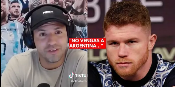 Mientras Saúl Álvarez amenazó a Messi, Agüero se pelea con el boxeador y le lanza una amenaza