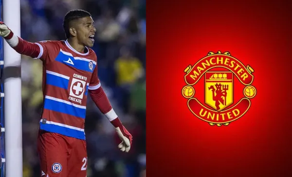 Mier ubica a sus compañeros en barrera (Fuente: Mexsports y Manchester United)