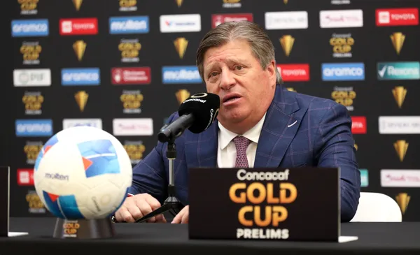 Miguel Herrera en conferencia de prensa (Fuente: Mexsports)