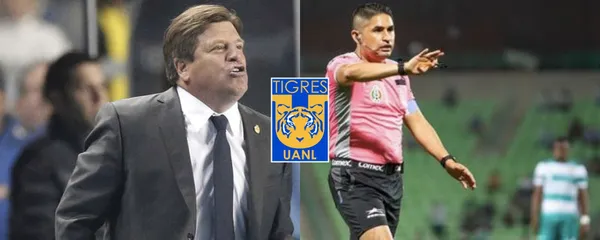 Miguel Herrera fue captado en cámara insultando al árbitro Óscar Mejía tras el empate entre Tigres y Pumas.