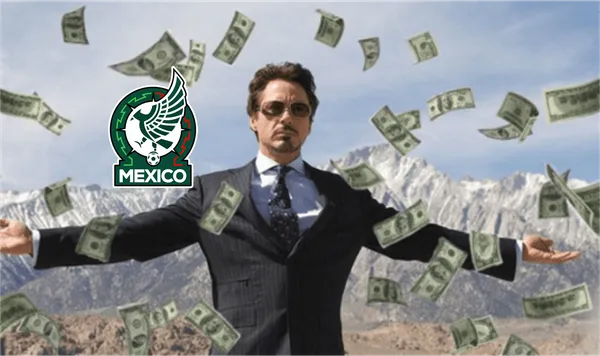 Millonario con dinero que le cae desde el cielo / La República