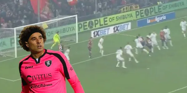 Mira la gran atajado de Guillermo Ochoa en el Salernitana vs Genoa