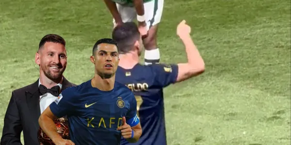 Mira la reacción de Cristiano Ronaldo cuando le corearon el nombre de Messi en el Al Nassr vs Al Ettifaq