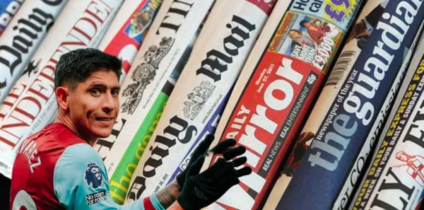 Mira la sorpresiva calificación que le dio The Evening Standard a Edson Álvarez en su partido del West Ham ante Wolves