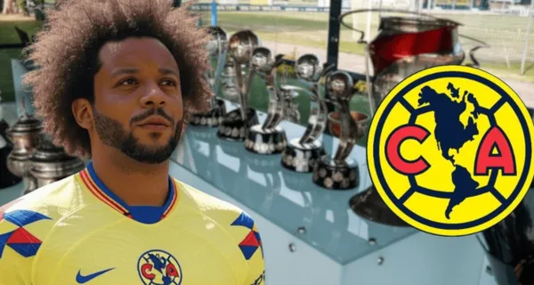 Montaje de Marcelo con la playera del club América (Fuente: Expreso Media)