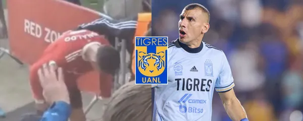 Nahuel Guzmán tuvo un gesto de cariño con un aficionado de Tigres
