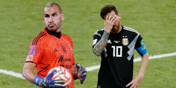 Nahuel Guzmán y Lionel Messi (Fuente: MEXSPORT)