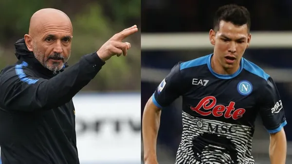 Napoli se juega el pase a 8vos. en la Europa League y Spalletti manda a Hirving Lozano como falso 9 y le saca su mejor complemento de la cancha