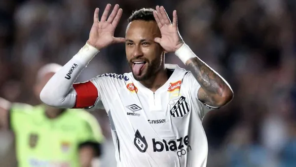 Neymar en Santos (Foto: Sport)