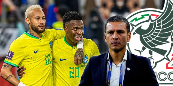 Neymar y Vinicius durante un partido de Brasil / Foto: Andina