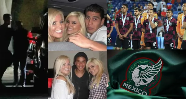 Ni en la fiesta del Tri con mujeres se llegó a tanto. Bailó al Tri y luego se fue a festejar con dos mujeres con todos los juguetes.