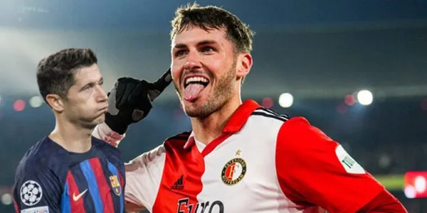 Ni Lewandowski puede, el dato por el que Barcelona debe fichar a Santi Giménez