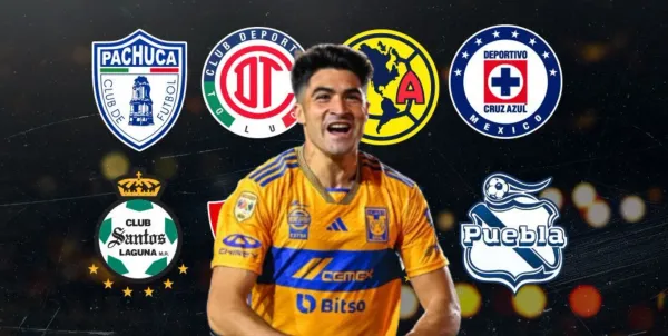 Nicolás Ibáñez junto a clubes de la Liga MX / FOTO MARCA