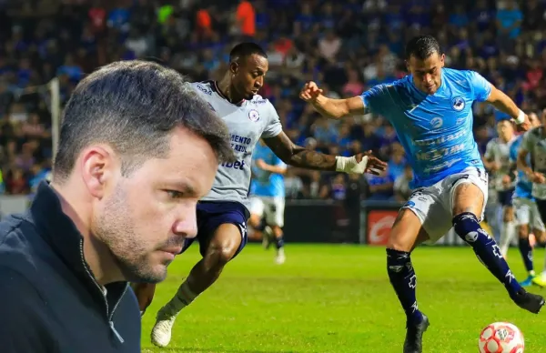 Nicolás Larcamón otra vez terminó siendo criticado por la hinchada cementera al caer en el duelo.