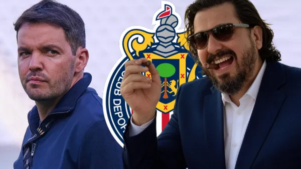 Nicolás Larcamón y Amaury Vergara (Foto: MEXSPORT y GROK)