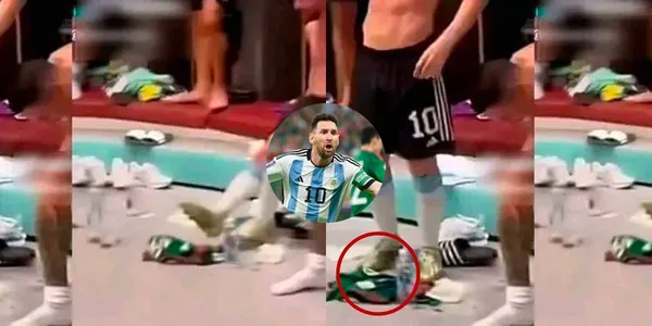 No sólo la pisó, se revela qué tenía escrito la playera del Tri que Messi dejó en el suelo