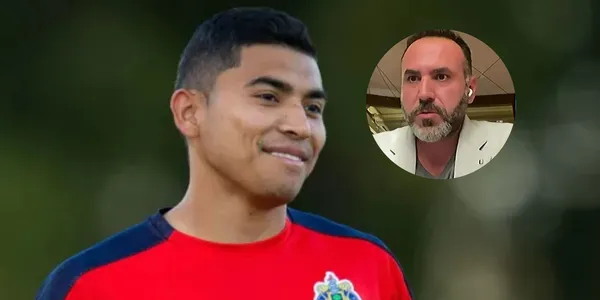 Orbelín Pineda junto a su agente de representación / FOTO FOX DEPORTES