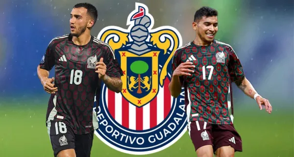 Orbelín Pineda y Luis Chávez juntos en la selección mexicana (Fuente: Mexsports)