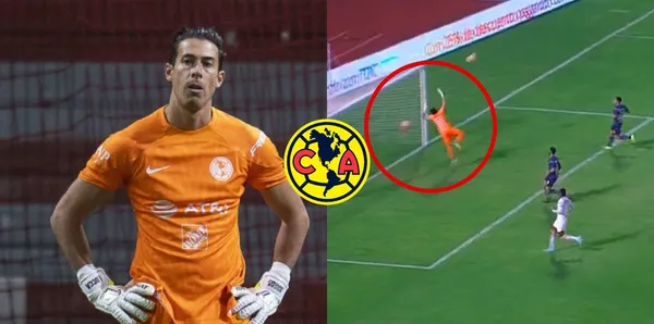 Óscar Jiménez tuvo una terrible noche en su primer juego como portero titular y capitán del América.