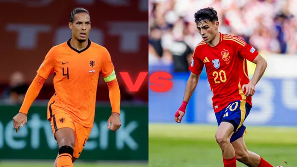 Países Bajos vs España | Fotos: @VirgilvDijk y @Pedri