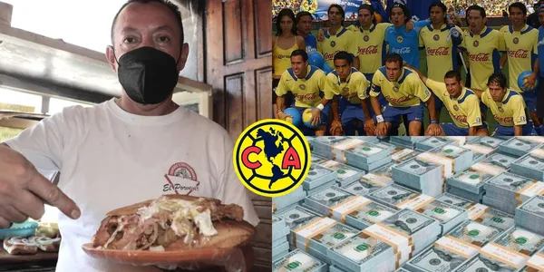 Pasó de ser una estrella en el América a vender tortas cerca de las instalaciones del Club América en Coapa.