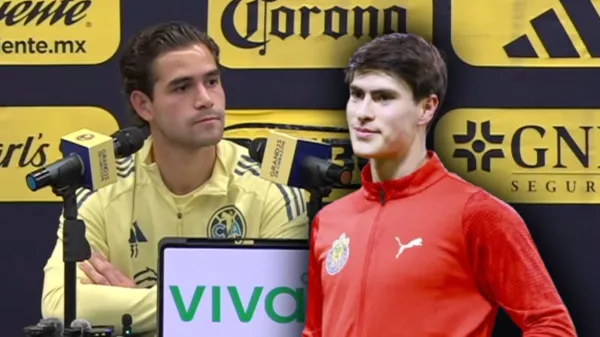 Patricio Salas en conferencia de prensa y Hormiga González