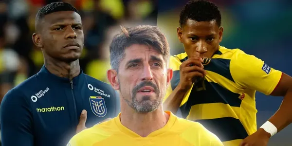 Paunovic durante las prácticas de Tigres y de fondo jugadores de Ecuador (Fuente: El Expreso)
