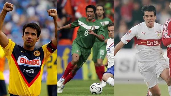 Pavel Pardo jugando en el América, el Tri y el Stuttgart | Fotos: X oficial de Pavel Pardo