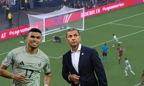 Penal que dispara Orbelín Pineda y que fue tapado por el portero Romo (Fuente: TYC Sports)