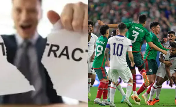 Persona rompe contrato, a la derecha, juego de México vs USA (Fuente: Freepick y Mexsports)