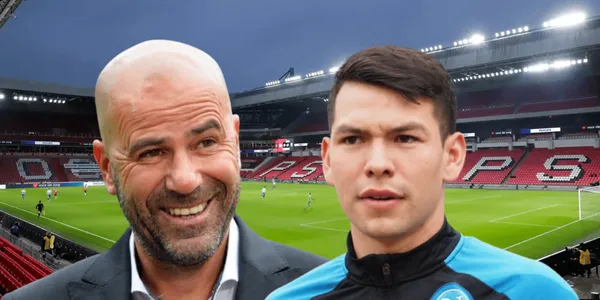 Peter Bosz, entrenador del PSV Eindhoven, dio sus impresiones sobre la virtual llegada de Hirving Lozano
