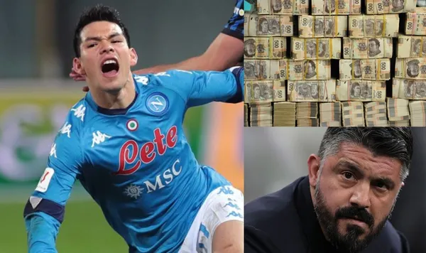 Por culpa de la lesión que provocó Gennaro Gattuso, Hiving Lozano y Napoli podrían perder 24 millones de pesos en dos semanas.