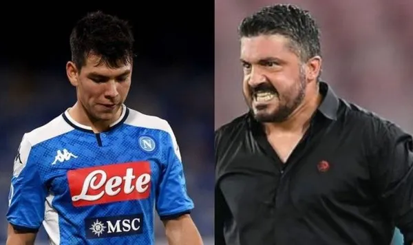 Puso tres jugadas de gol, todas las fallaron pero para el DT del Napoli el responsable de la derrota es Gattuso y mira el nuevo menosprecio al mexicano.