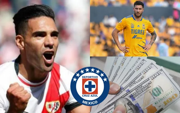 Radamel Falcao sería el jugador mejor pagado del Cruz Azul.