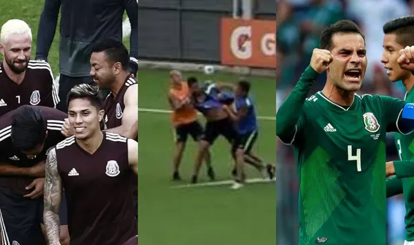 Rafa Márquez tuvo que intervenir en una bronca que se desató en los camerinos tras la eliminación de México ante Brasil.