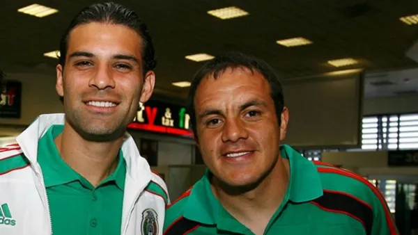 Rafa Márquez y Cuauhtémoc Blanco. FOTO: RÉCORD