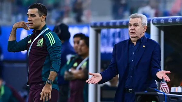 Rafael Marquez y Javier Aguirre (Foto: MEXSPORT)