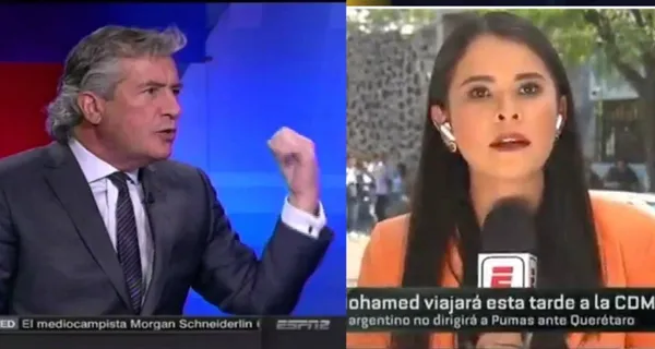 Rafael Puente y lo primero que hizo el ex entrenador, cuando vio a la periodista a la que llamó estúpi… en vivo.