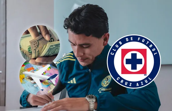 Ramón Juárez firmando su nuevo contrato/ Foto Club América.