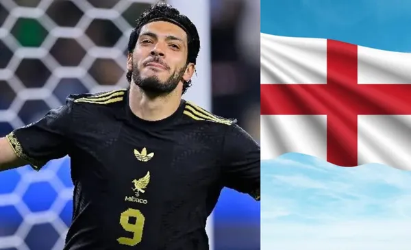 Raúl Jiménez festeja gol con la selección (Fuente: Mexsports y Oedim)