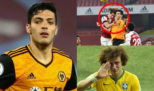 Raúl Jiménez fue lesionado por un golpe de David Luiz, ahora el brasileño recibe una notica poco alentadora.