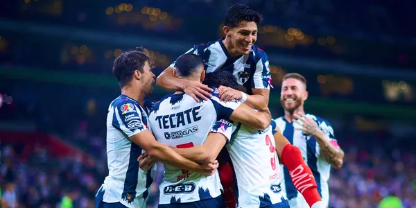 Rayados festejando su gol ante FC Juárez / FOTO X